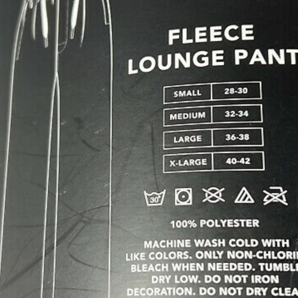 NWT Men's True Religion Loungewear Fleece Pants & Slippers - Picture 5 of 6